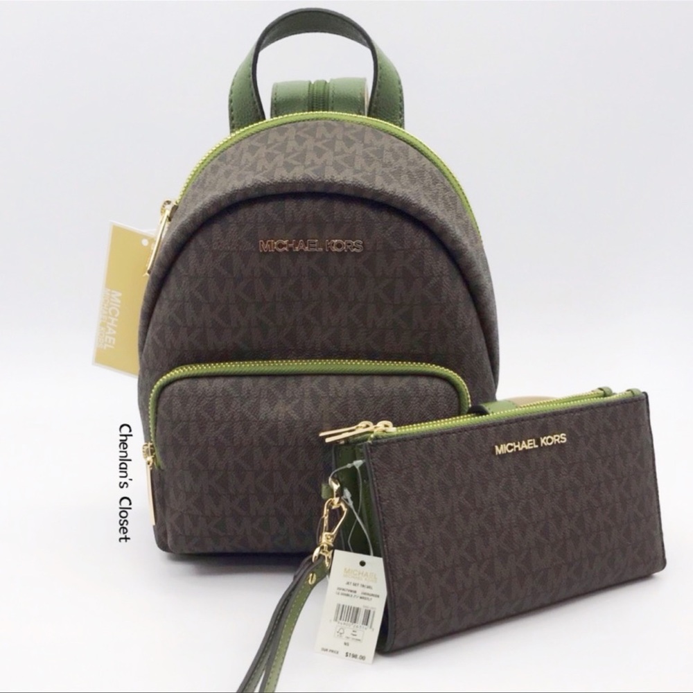 🌿💐NWT Michael Kors Small Erin Backpack Set - Picture 1 of 9